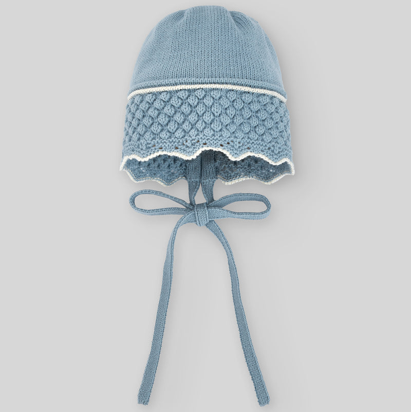 Knit Newborn Bonnet Magia - Blue/Sunset