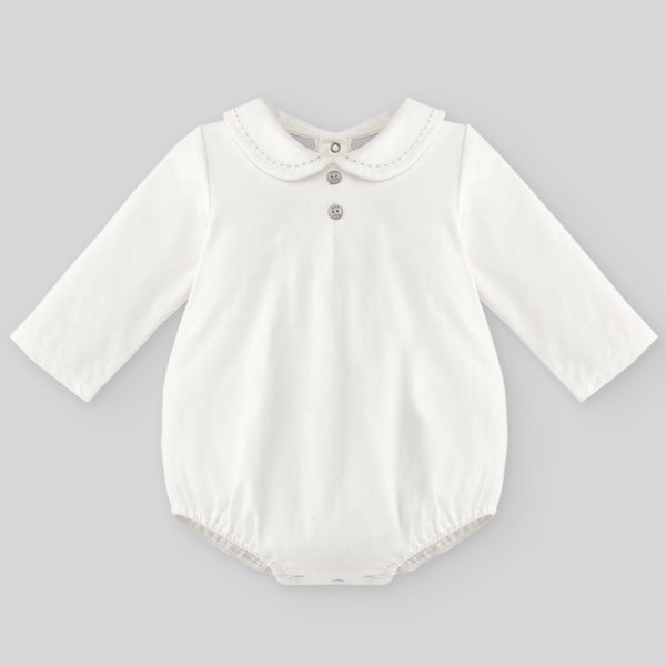 Knit Newborn Body Essencial - Cream/Grey