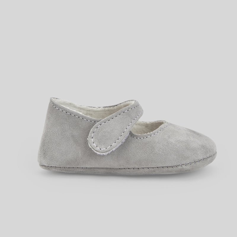 Woven Newborn Shoes Esencial - Grey