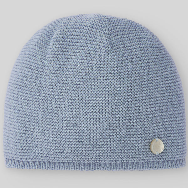 Knit Newborn Hat Esencial - Blue Cloud