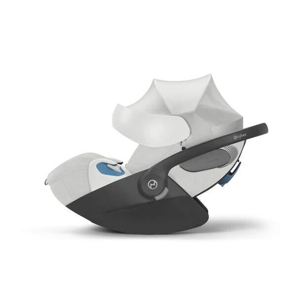 Cybex Cloud T Infant Car Seat w/ SensorSafe - Platinum White - Luna Baby Store Miami