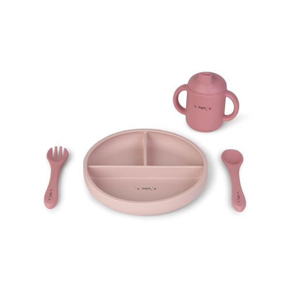 Food & Fun Feeding Set - Nude Pink + Blossom