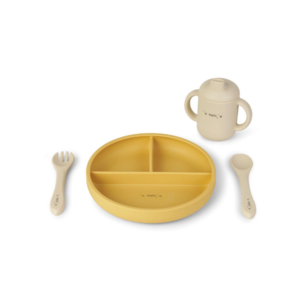 Food & Fun Feeding Set - Mustard + Sand