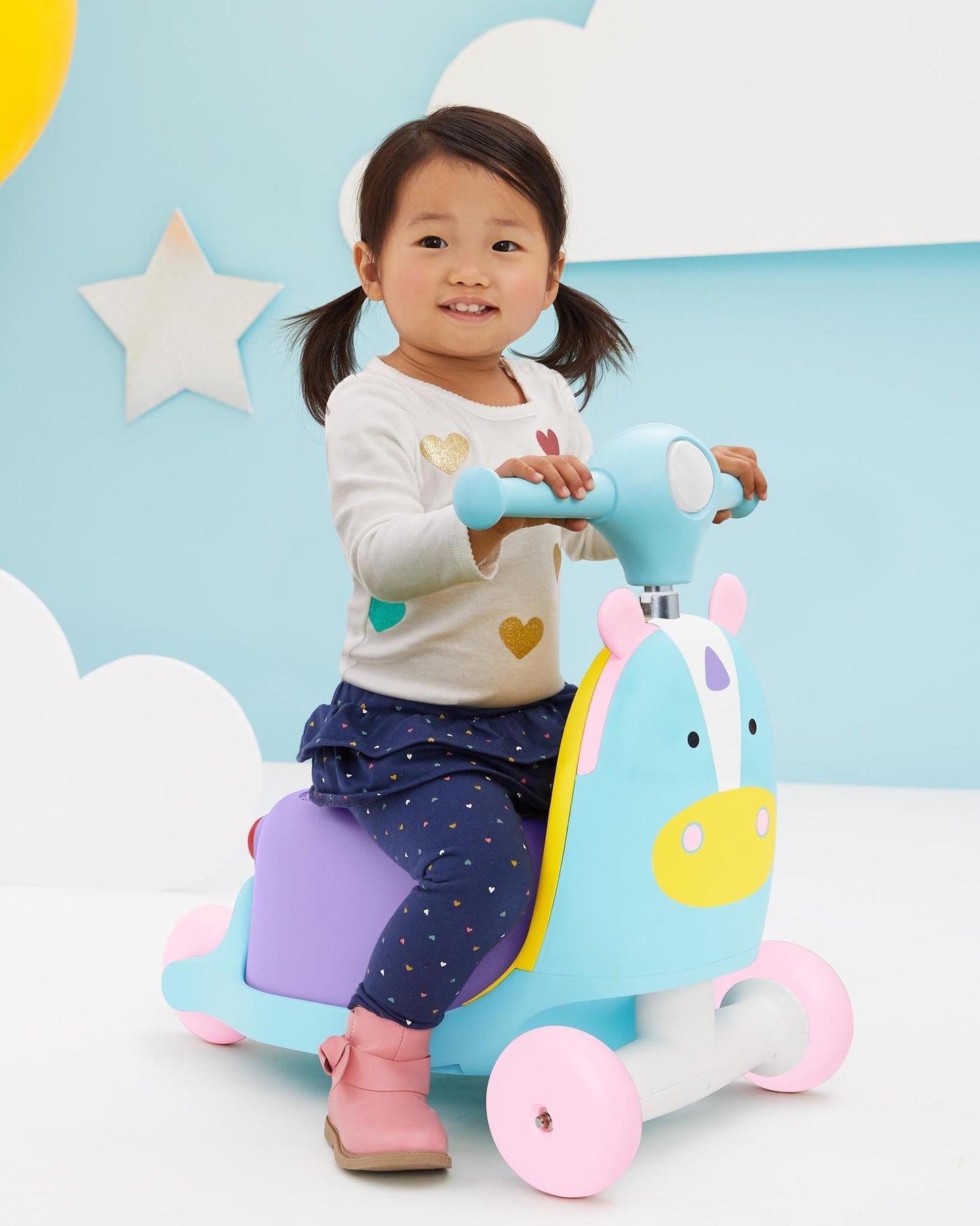 Skip Hop Zoo 3-In-1 Ride On Toy Unicorn
