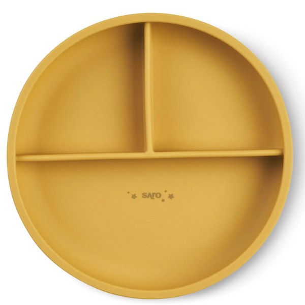 Food & Fun 3 Compartment Plate - Mustard