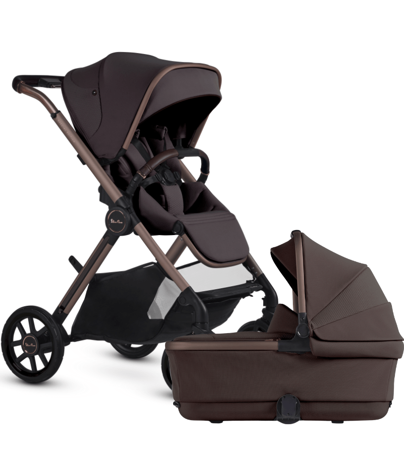 Silver Cross Reef 2 Stroller & Bassinet Bundle - Ganache - Luna Baby Store Miami