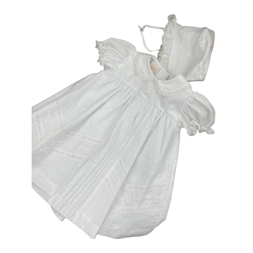 Baby Christening Dress - White