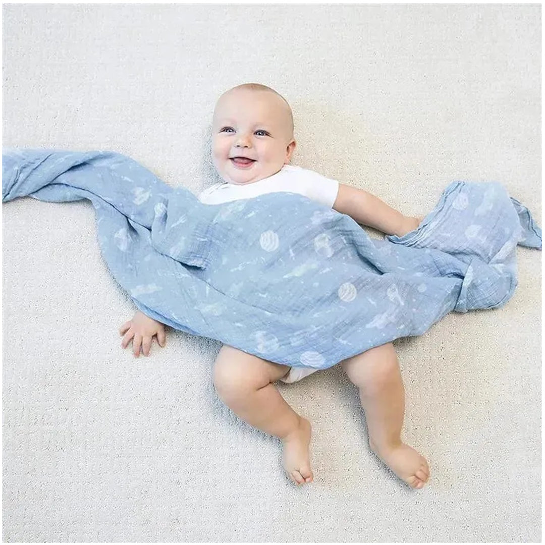 Aden + Anais - 4 Pk Muslin Swaddles, Space Explorers