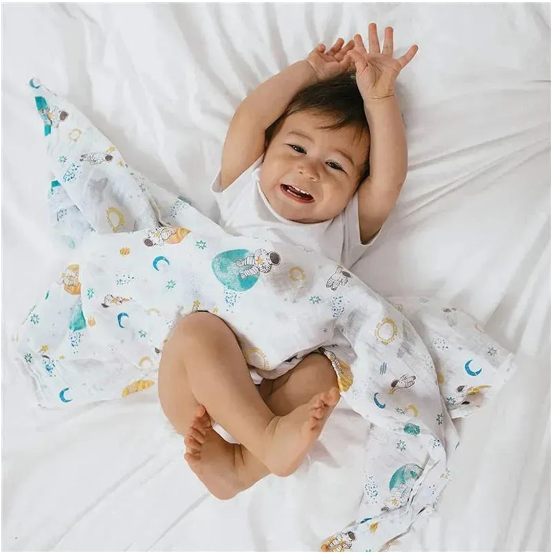 Aden + Anais - 4 Pk Muslin Swaddles, Space Explorers