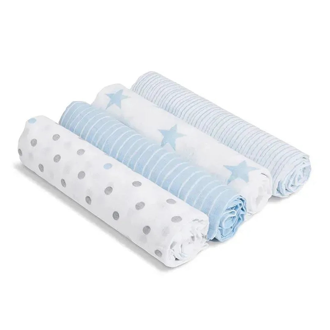 Aden + Anais - 4 Pk Swaddles Muslin, Dapper