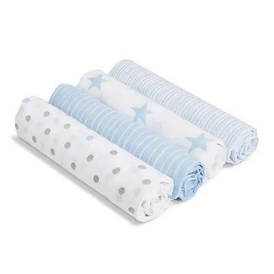Aden + Anais - 4 Pk Swaddles Muslin, Dapper