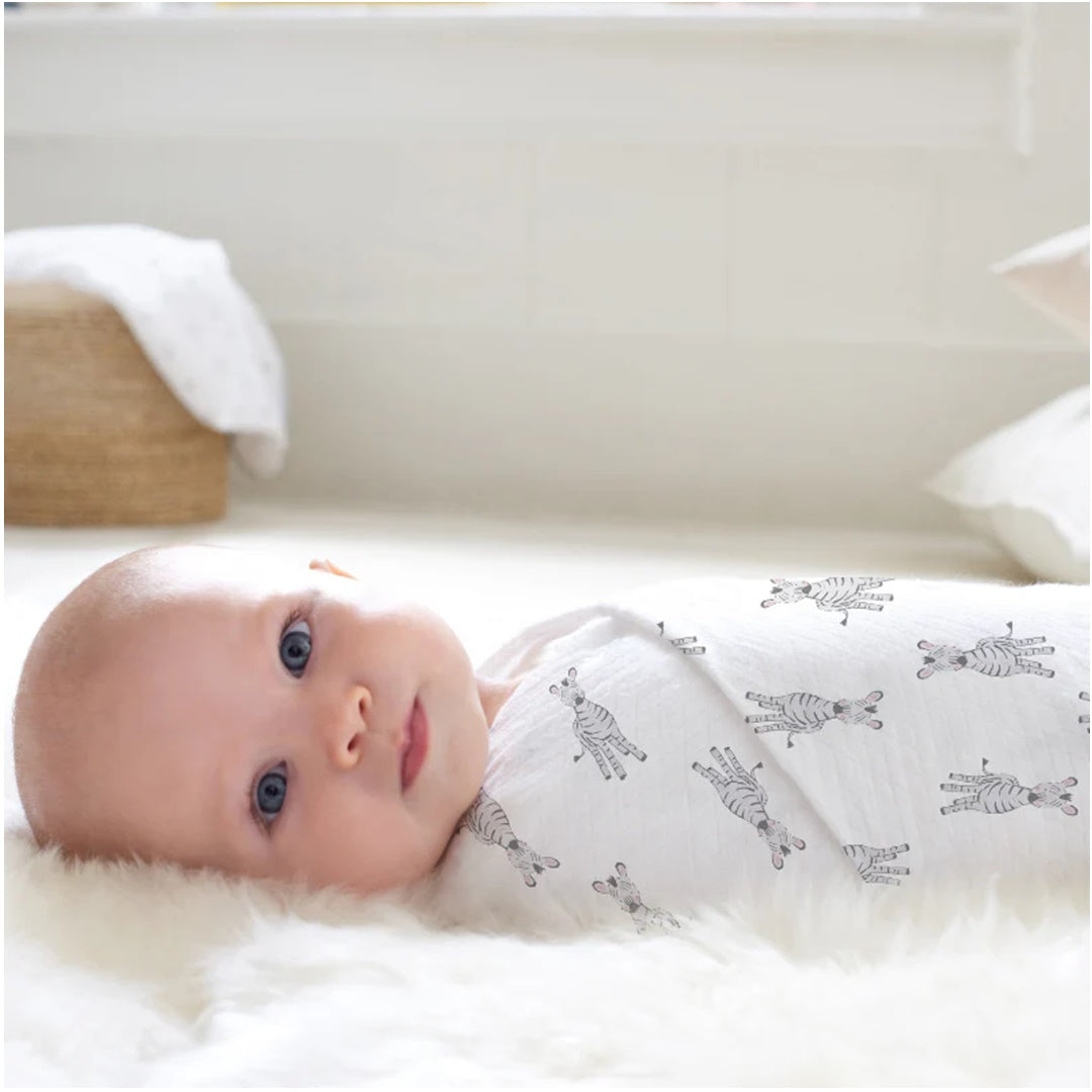 Aden + Anais - 4Pk Muslin Swaddles, Safari Babes