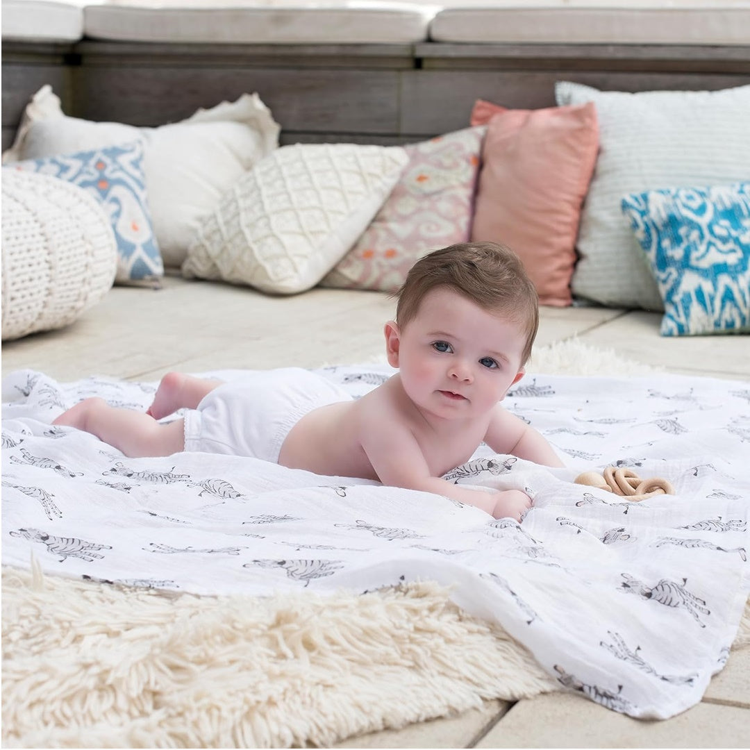Aden + Anais - 4Pk Muslin Swaddles, Safari Babes