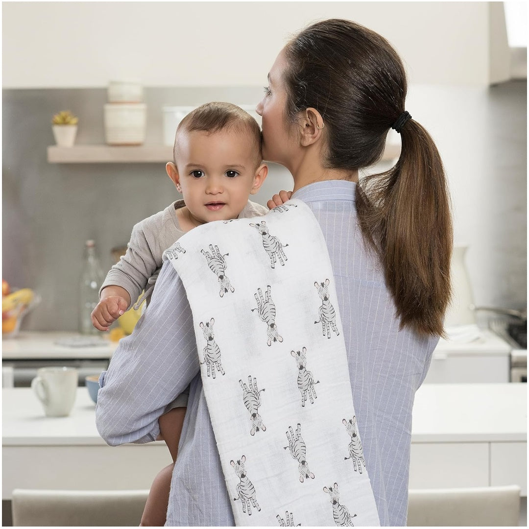 Aden + Anais - 4Pk Muslin Swaddles, Safari Babes