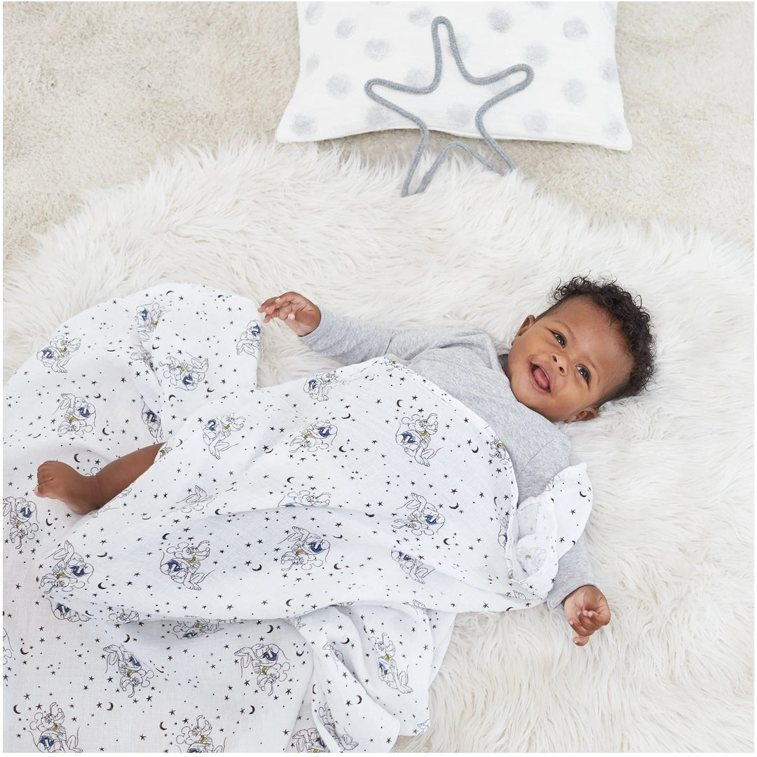Aden + Anais - 4 Pk Muslin Swaddles, Mickey Stargazer