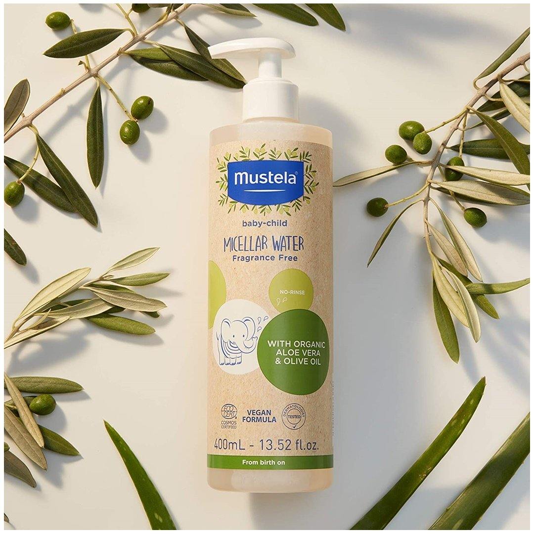 Água Micelar Orgânica Mustela 400ML - Mustela Babytunes