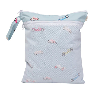 Ali+Oli Water Resistant Dual-Compartment Wet-Dry Bag - Retro Cars