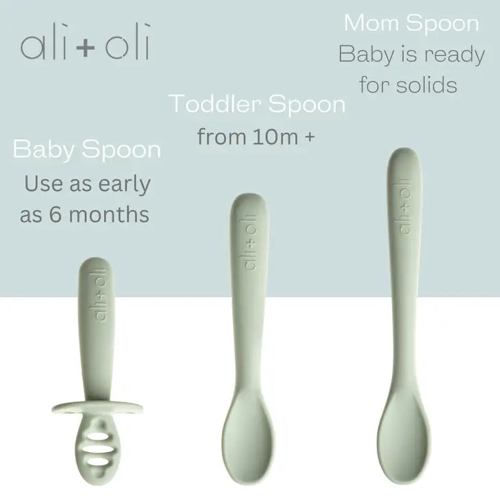 Ali+Oli (3-Pc) Multi Stage Spoon Set For Baby - Pine 6m+