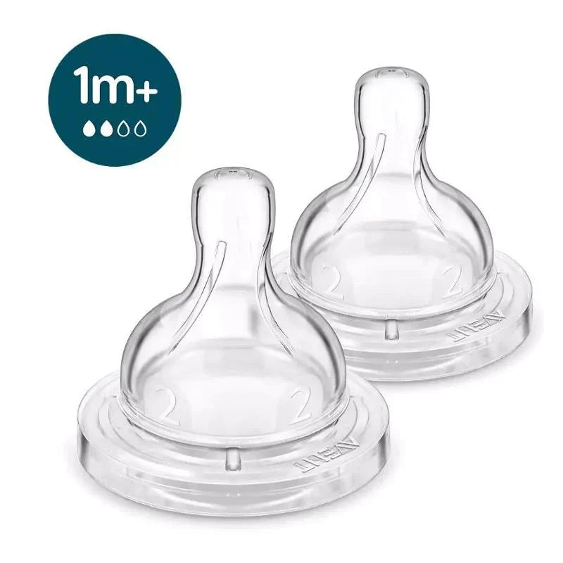 Avent Anti-Colic Baby Bottle Flow 2 Nipple 2Pk - Luna Baby Store Miami