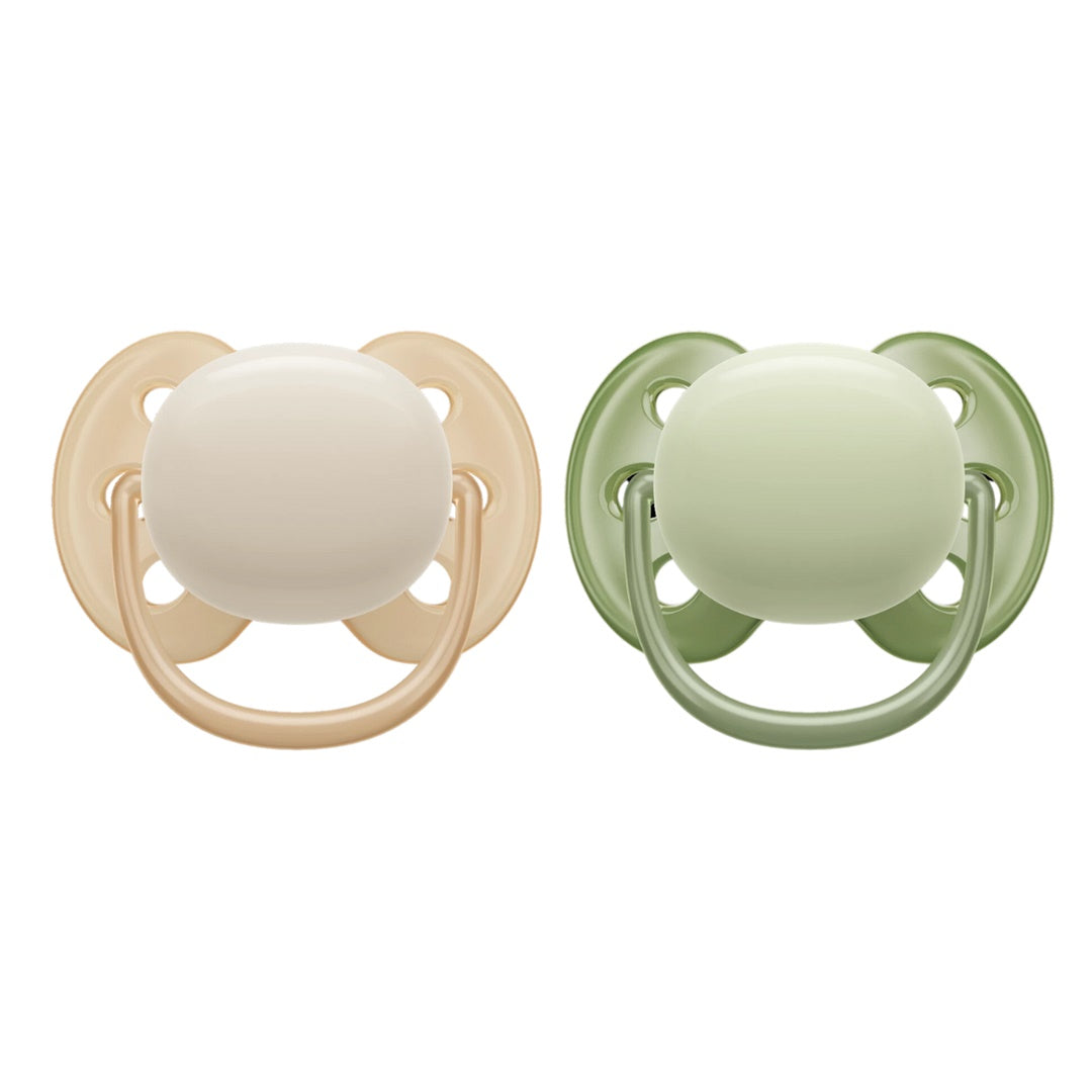Philips Avent Ultra Soft Pacifier 0-6m Sand/Green