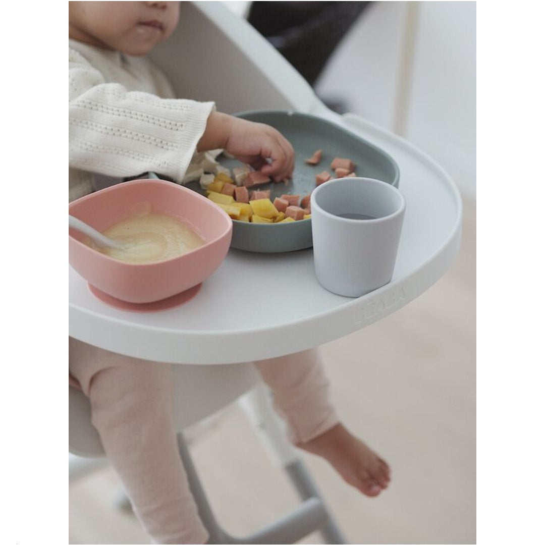 Beaba Silicone Suction Meal Set - Set of 4 - Eucalyptus