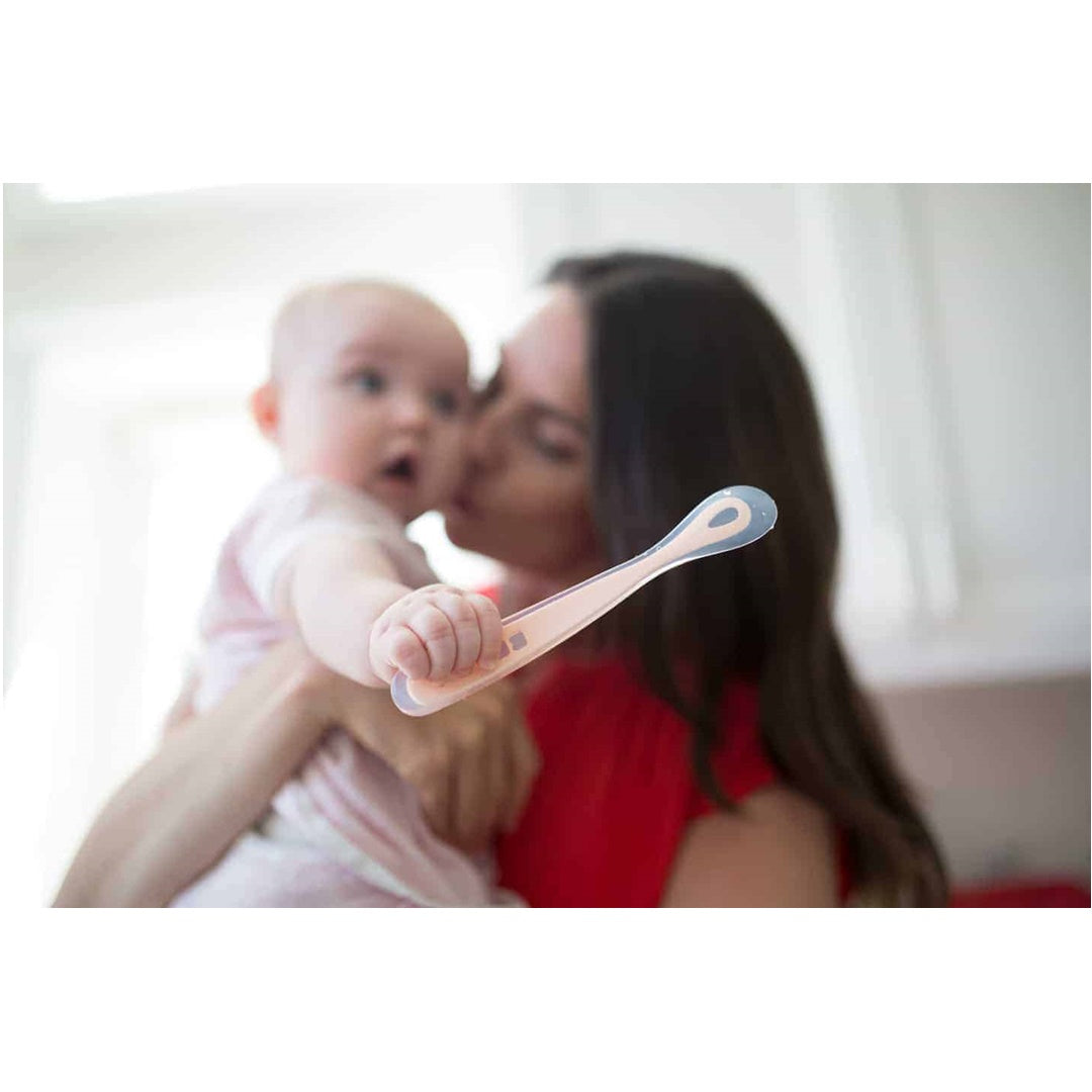 Beaba Baby First Foods - Travel Set of 2 - Cloud/Rose