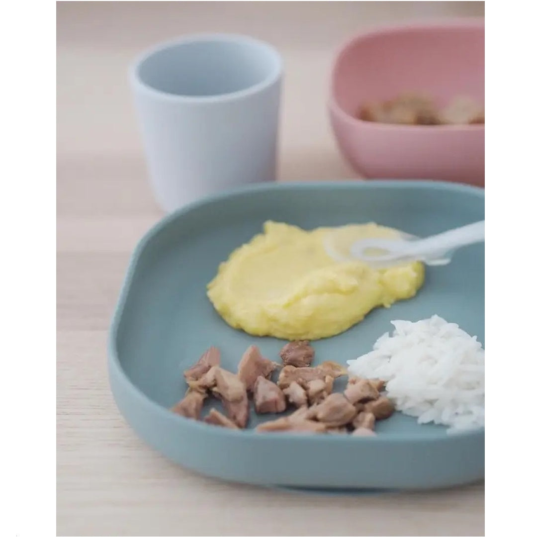 Beaba Silicone Suction Meal Set - Set of 4 - Eucalyptus