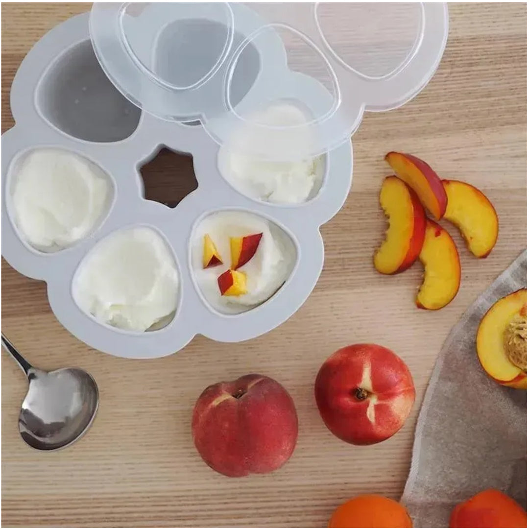 Beaba Multiportions 5 Oz Silicone Tray – Cloud