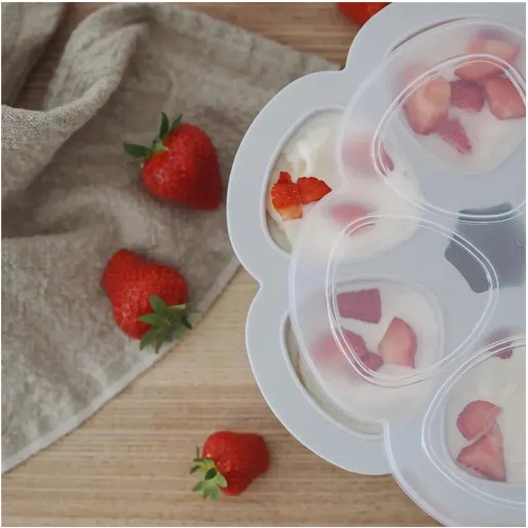 Beaba Multiportions 5 Oz Silicone Tray – Cloud