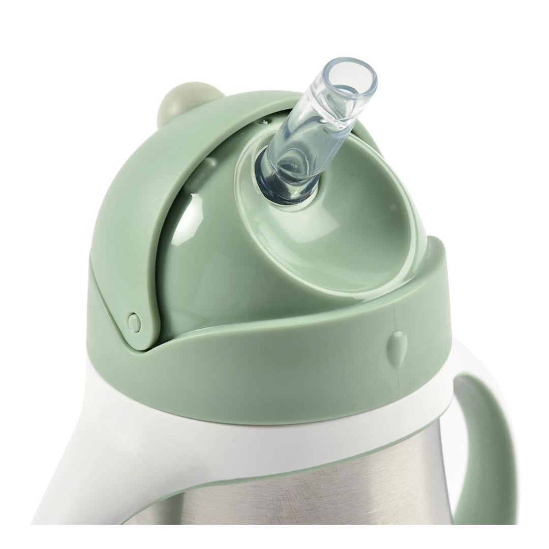 Beaba Stainless Steel Straw Sippy Cup - Sage