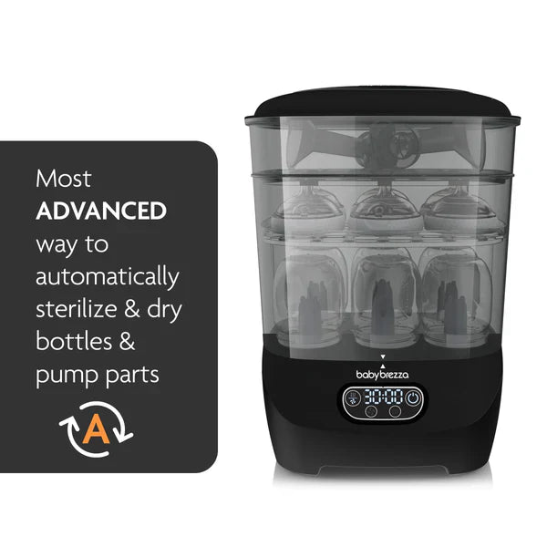 Baby Brezza Bottle Sterilizer and Dryer Advanced Black