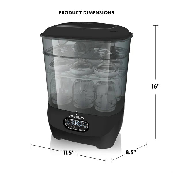 Baby Brezza Bottle Sterilizer and Dryer Advanced Black
