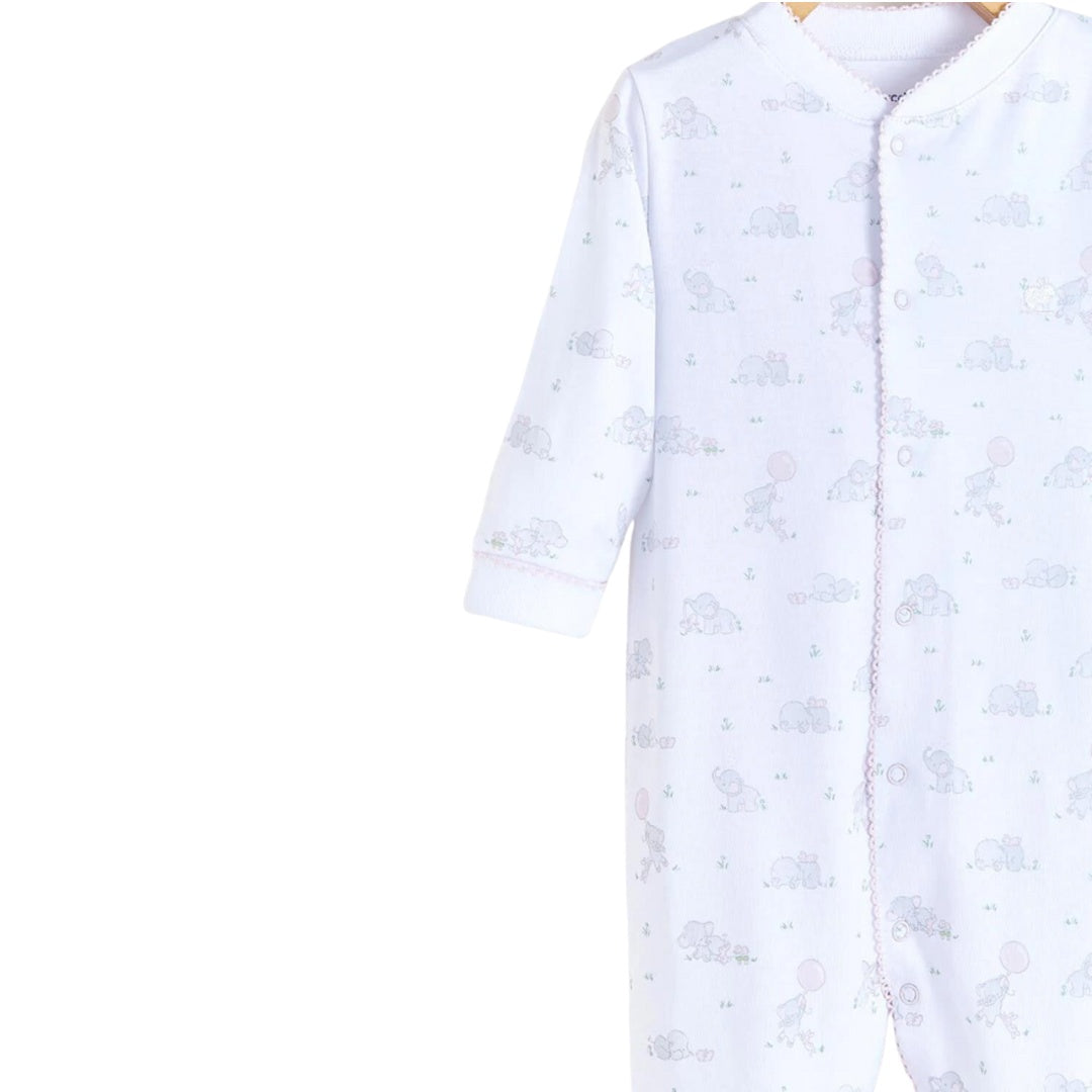 Babycottons Alfred & Colette Footed Pajama - Pink