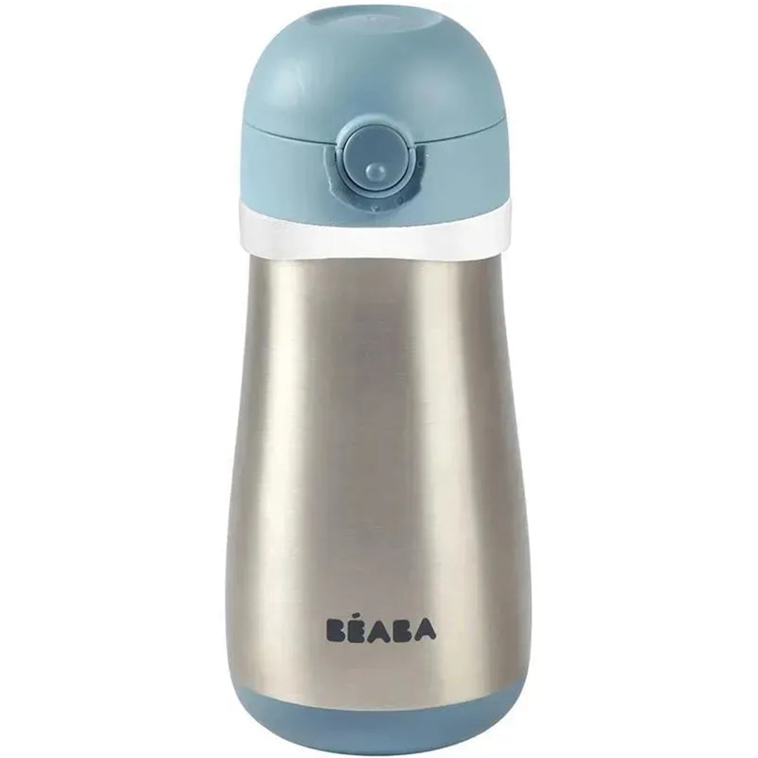 Beaba Stainless Steel Kids Water Bottle - Rain
