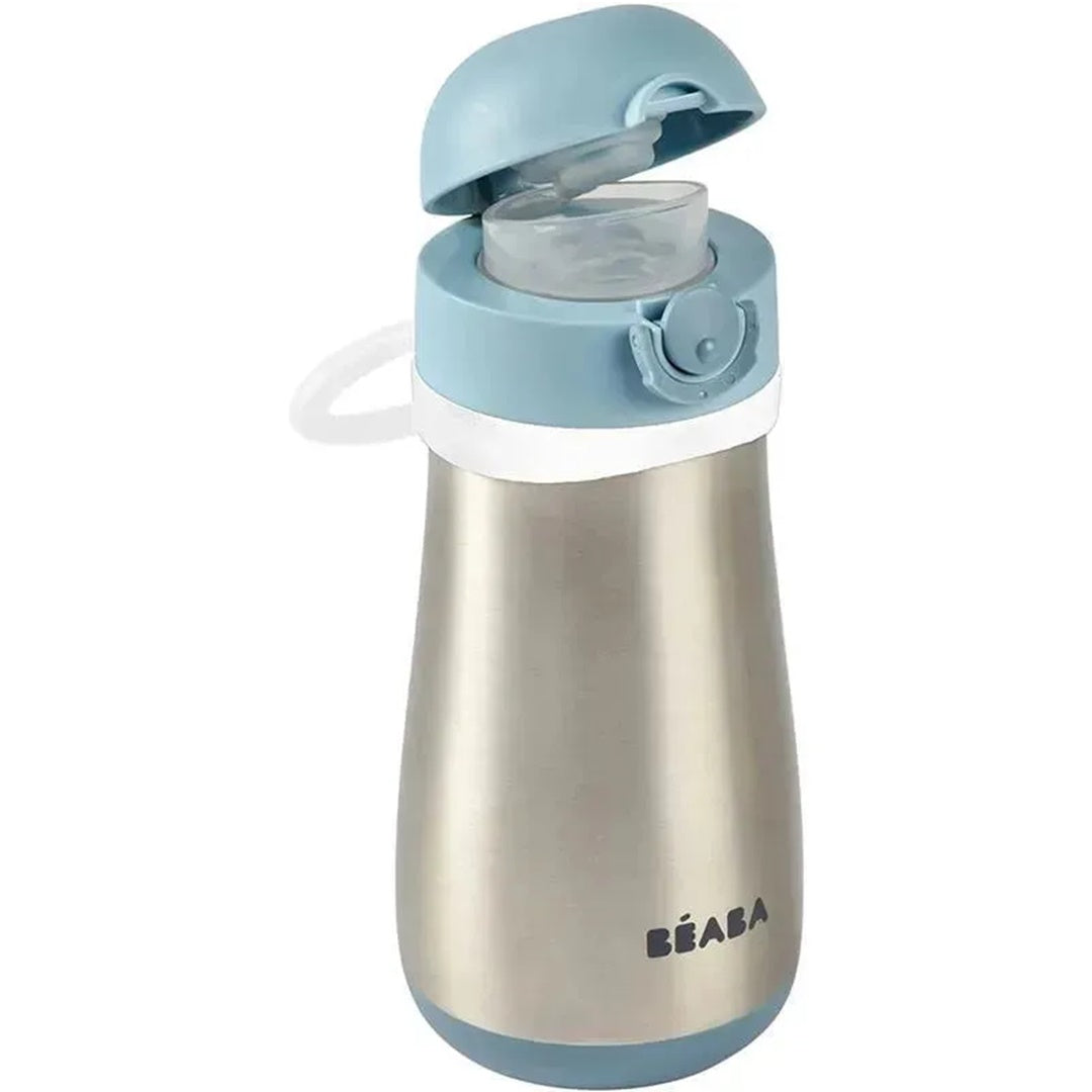 Beaba Stainless Steel Kids Water Bottle - Rain
