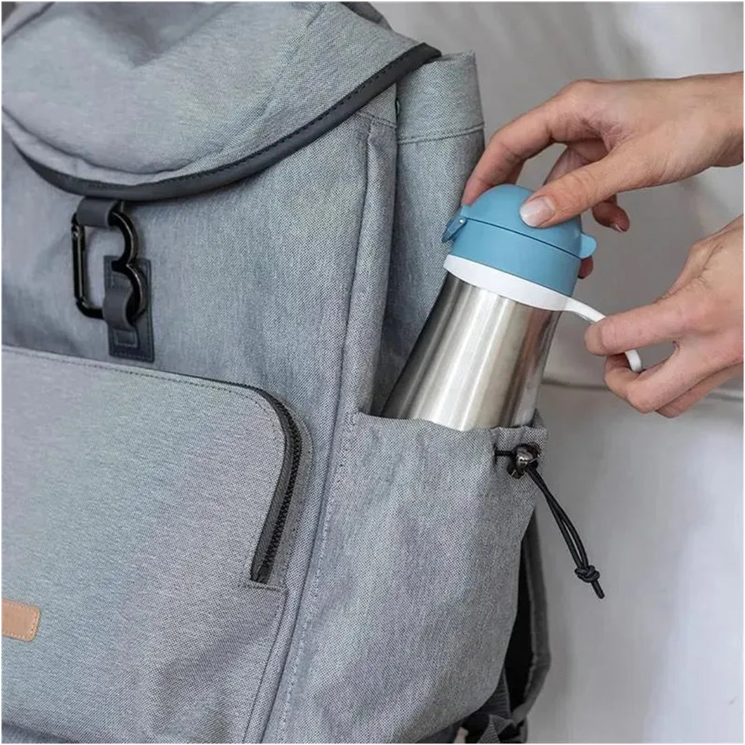 Beaba Stainless Steel Kids Water Bottle - Rain