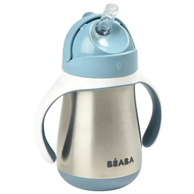 Beaba Stainless Steel Straw Sippy Cup - Rain