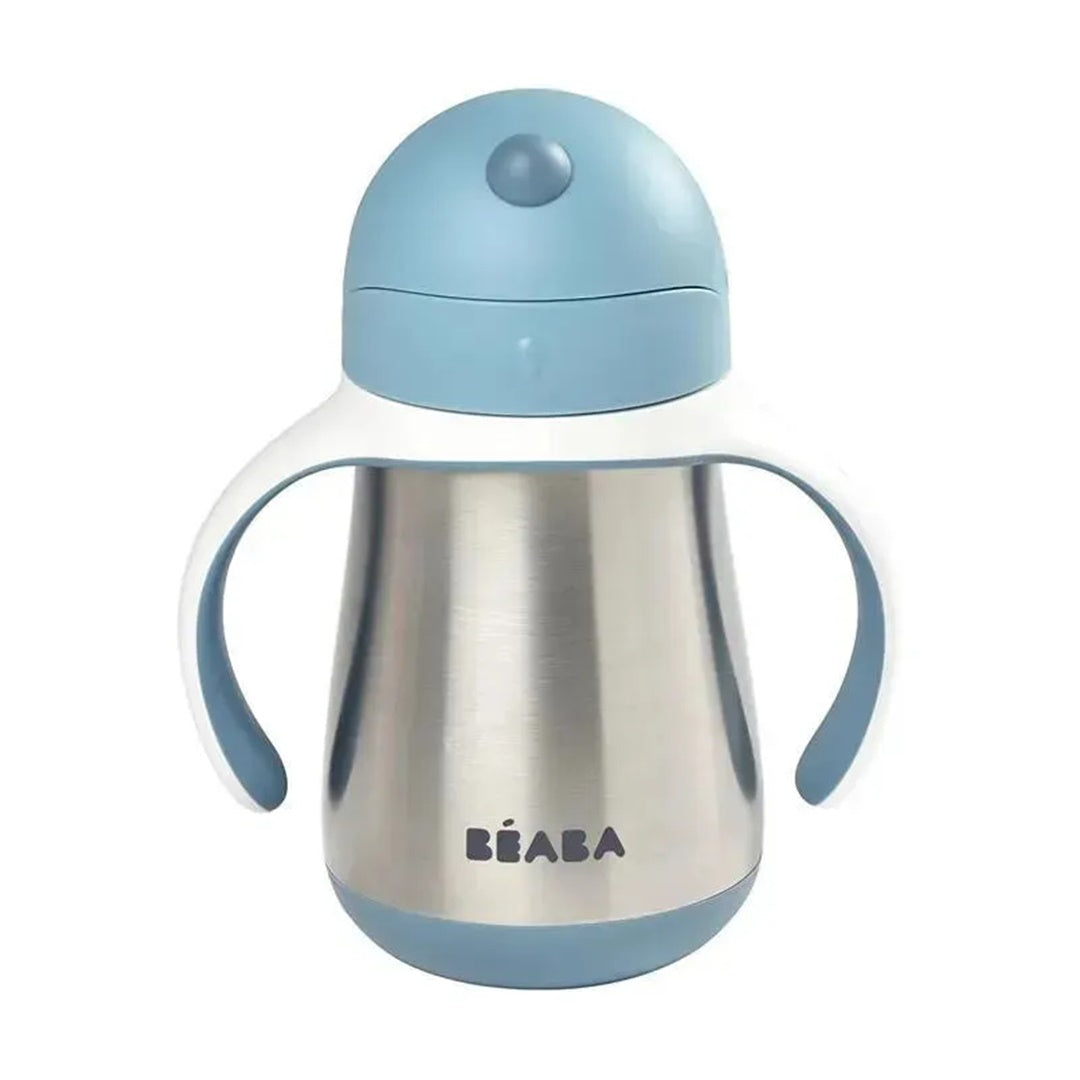 Beaba Stainless Steel Straw Sippy Cup - Rain