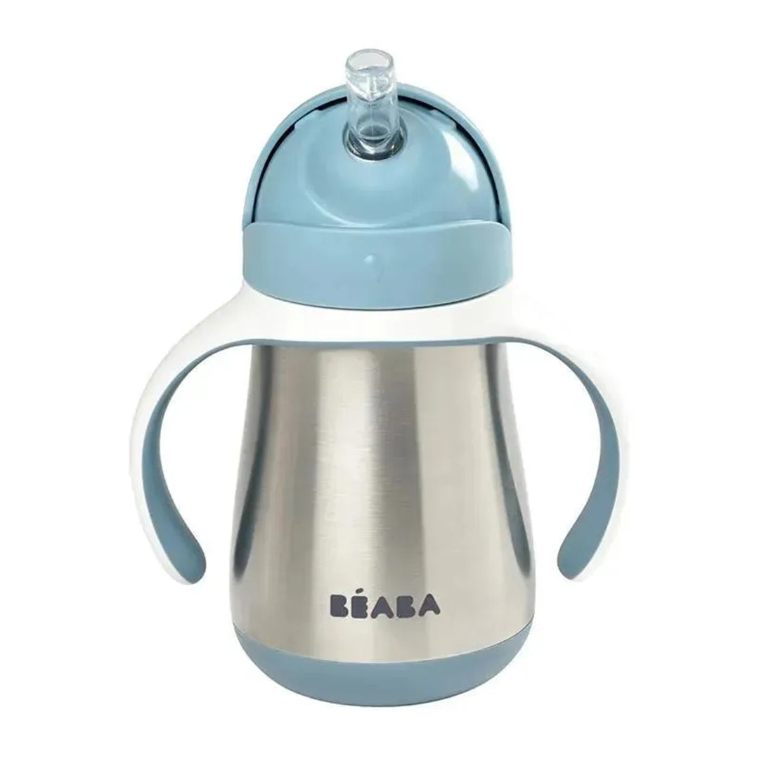 Beaba Stainless Steel Straw Sippy Cup - Rain