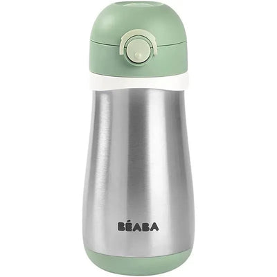 Beaba Stainless Steel Kids Water Bottle - Sage