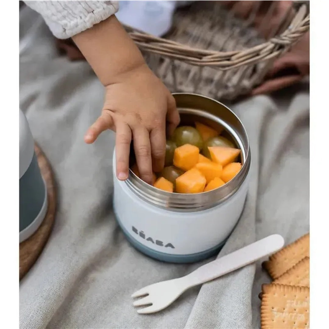 Beaba Stainless Steel 16 oz Jar - Cloud