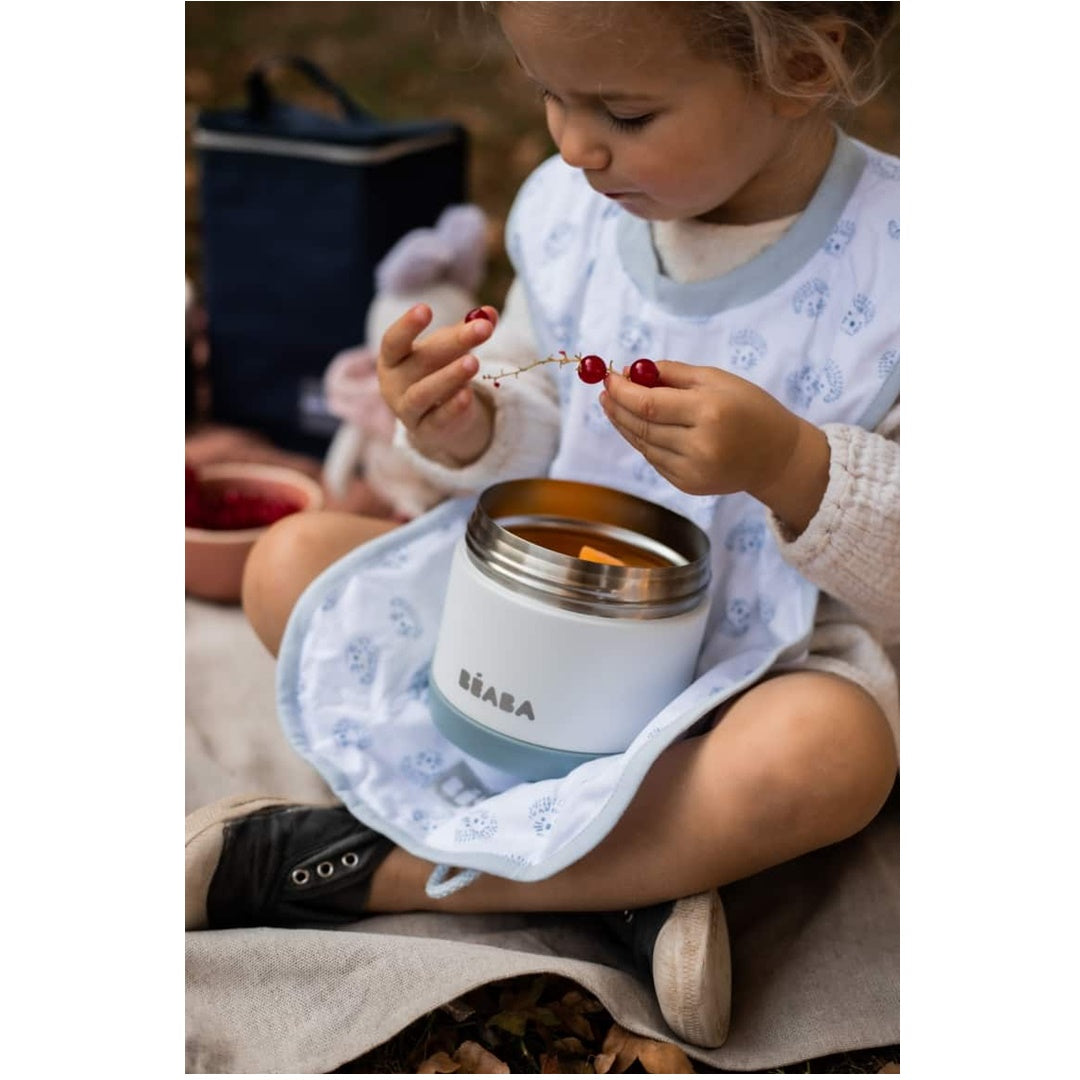 Beaba Stainless Steel 16 oz Jar - Cloud