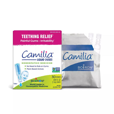Boiron Camilia Homeopathic Medicine For Teething Relief 0.34 Fl Oz - 30 pack - Luna Baby Store Miami