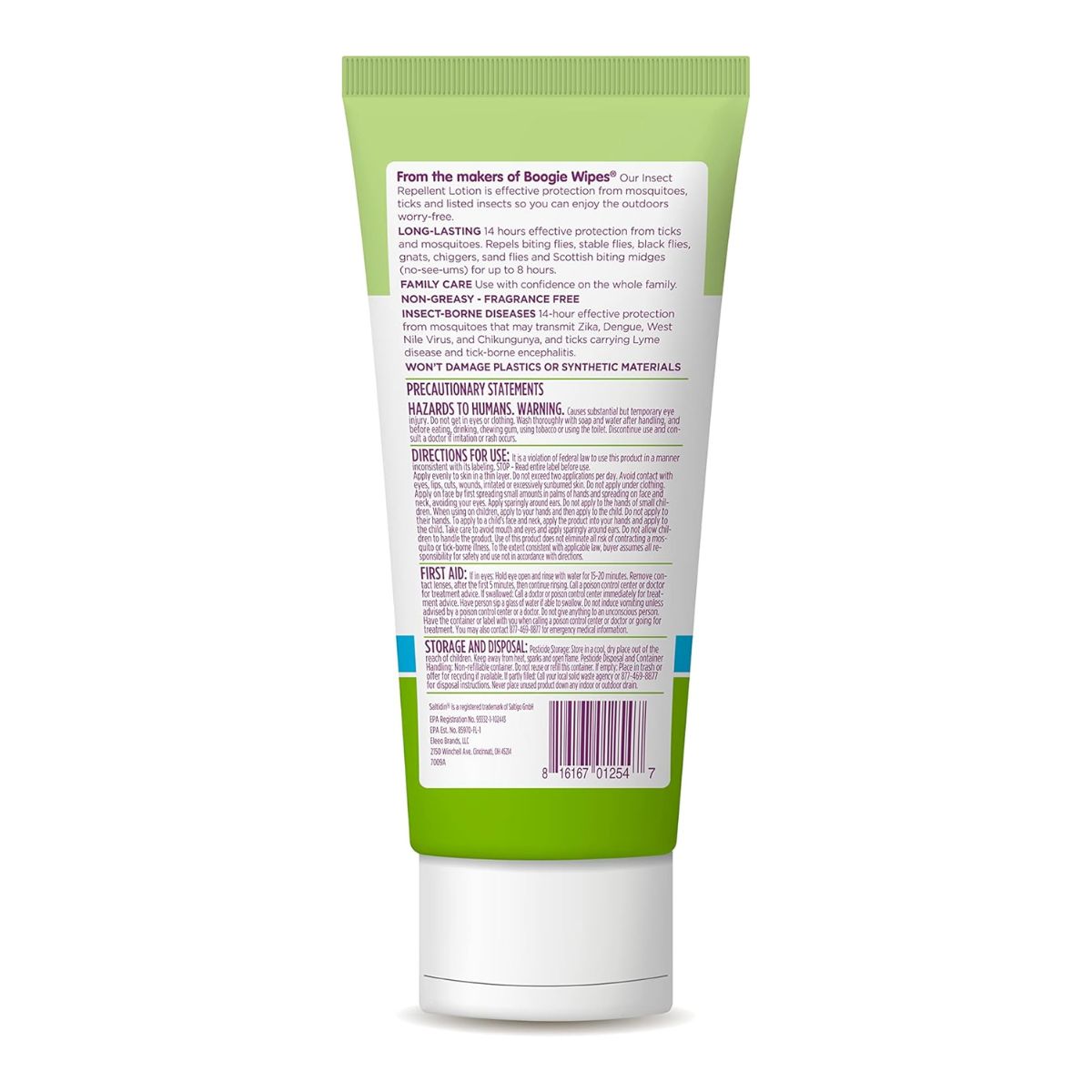 Boogie Insect Repellent Lotion with 20% Picaridin(Unscented) - 6.0 oz