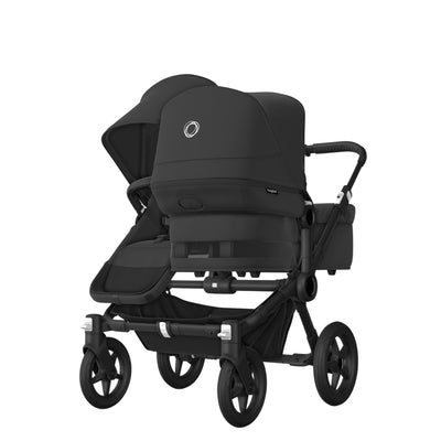 Bugaboo Donkey 5 Duo Bassinet And Seat Stroller - All Midnight Black Canopy/Black Chassis