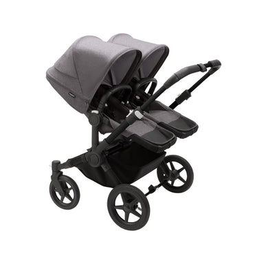 Bugaboo Donkey 5 Twin Bassinet And Stroller - All Grey Melange/Black Chassis
