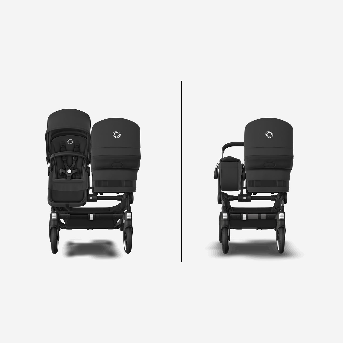 Bugaboo Donkey 5 Duo Bassinet And Seat Stroller - Grey Mélange/Black Chassis