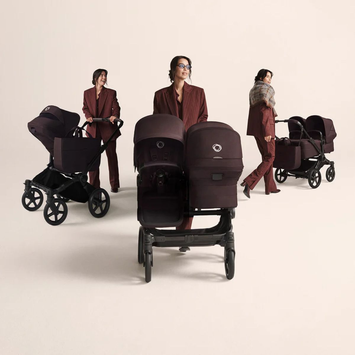 Bugaboo Donkey 6 Complete Single-to-Double Stroller - Black / Moon Grey