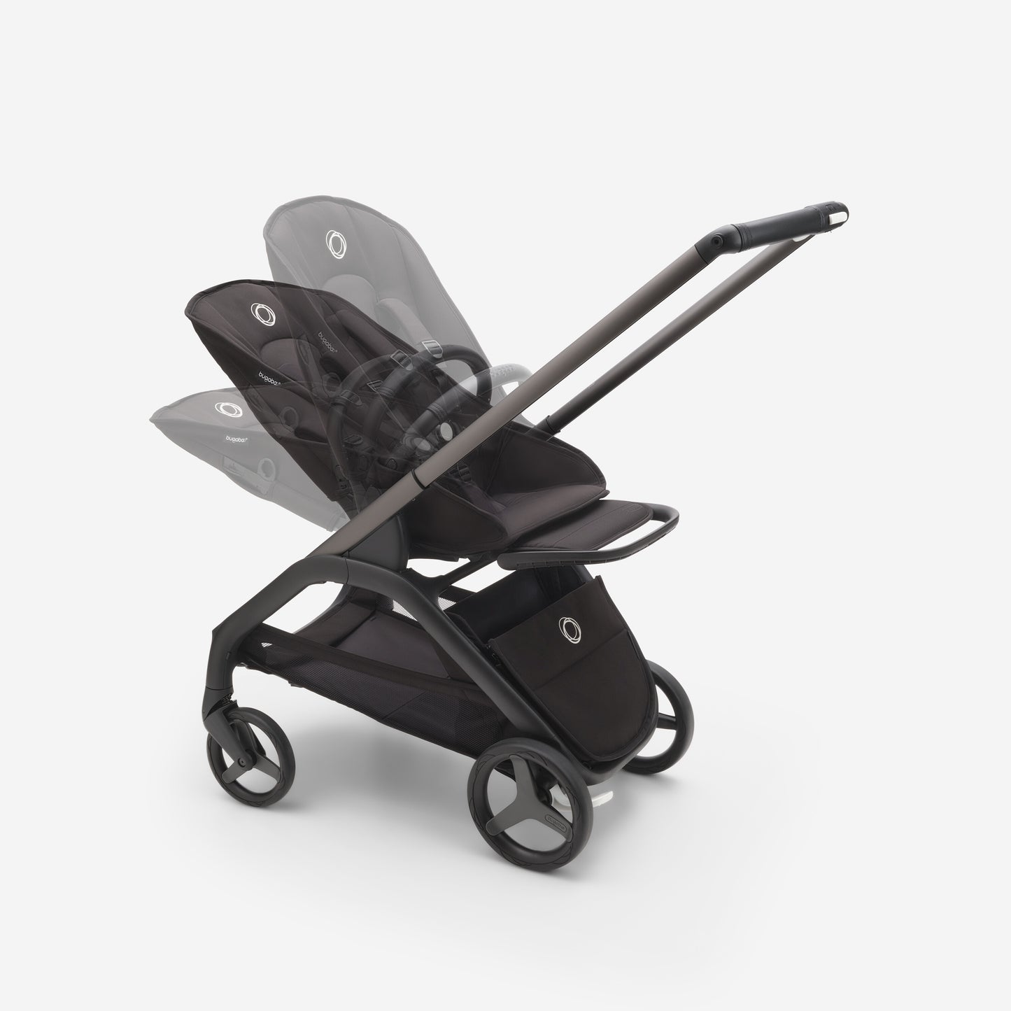 Bugaboo Dragonfly Stroller & Bassinet - Morning Pink/Frame Black