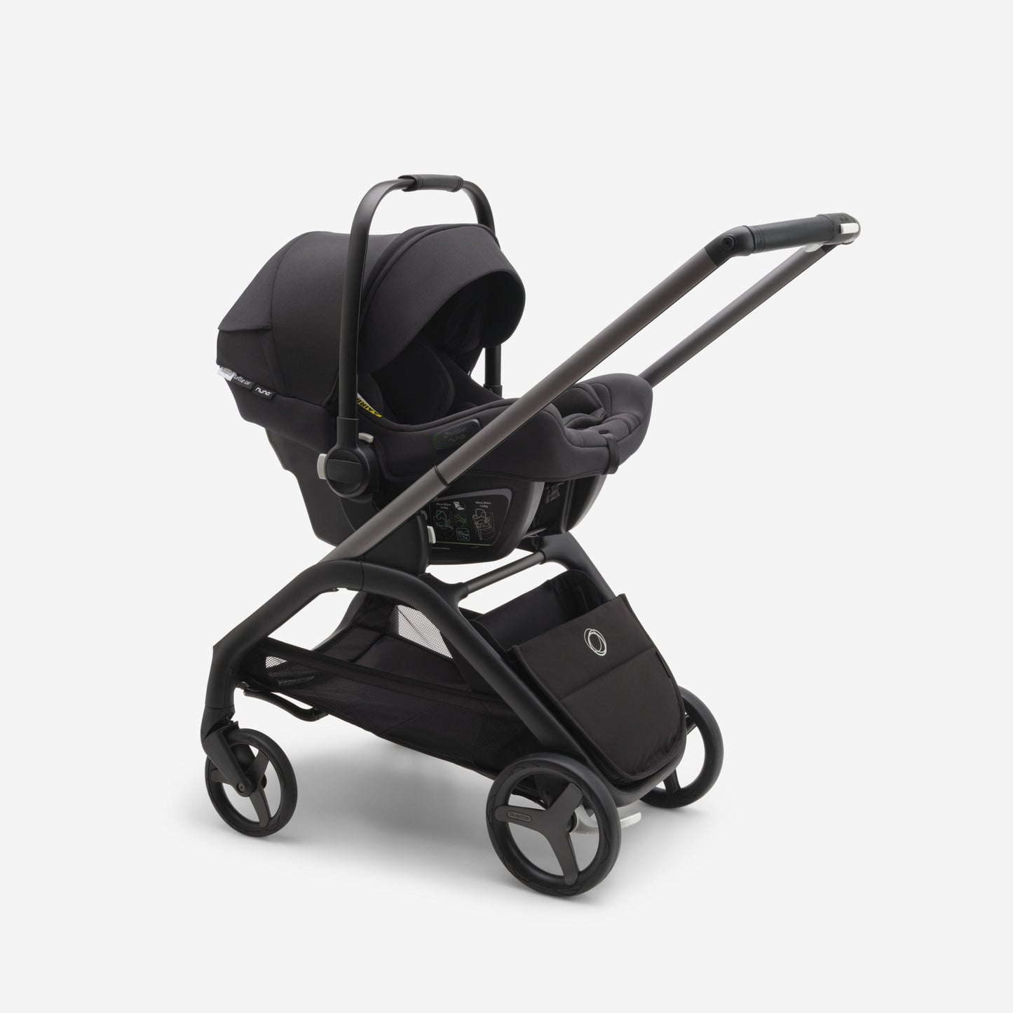 Bugaboo Dragonfly Stroller & Bassinet - Morning Pink/Frame Black